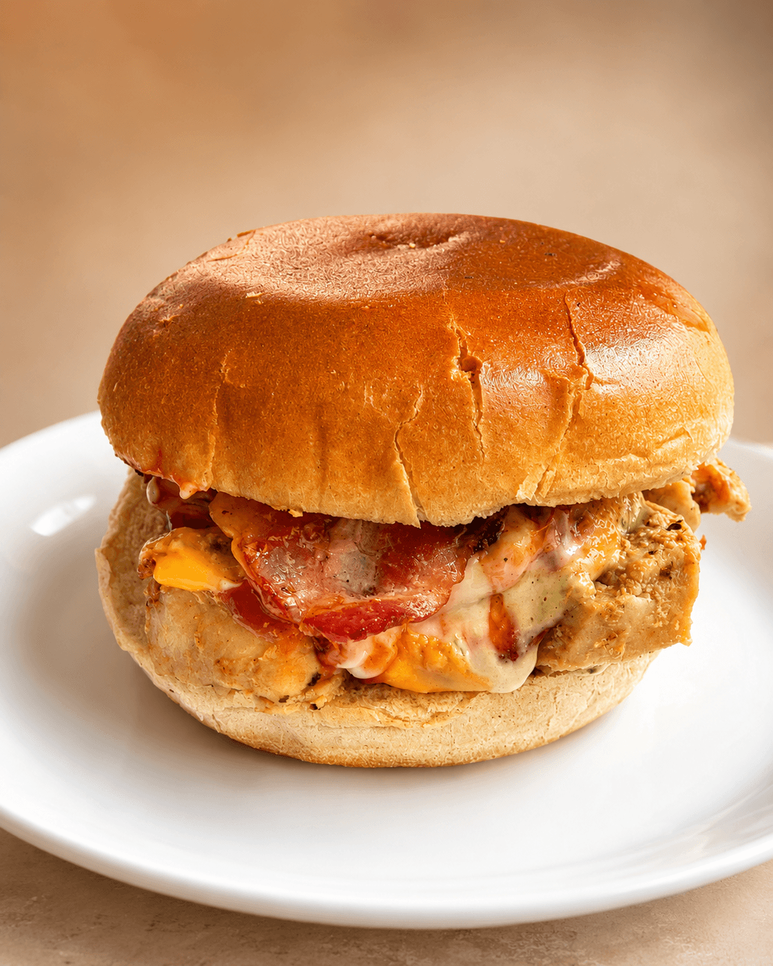 Hausgemachter Chickenburger "Club House"